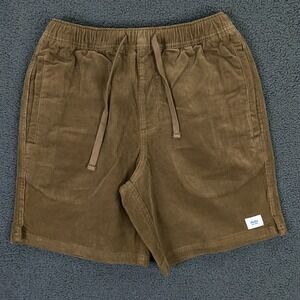 Katin Corduroy Local Short Mens XS Brown Drawstring Chino Surf Beach NWOT